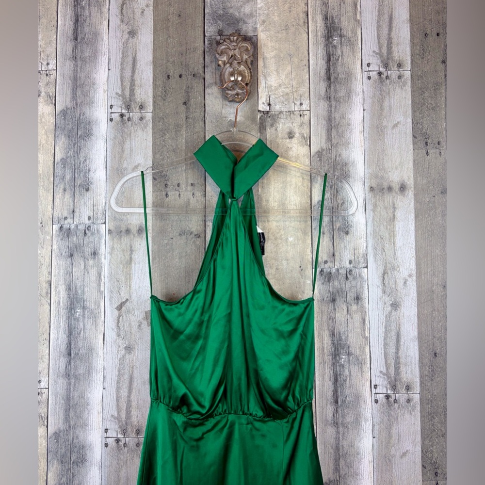 NWT Amanda Uprichard Queens Mini Dress in Dark Green Size Small. - Picture 4 of 12
